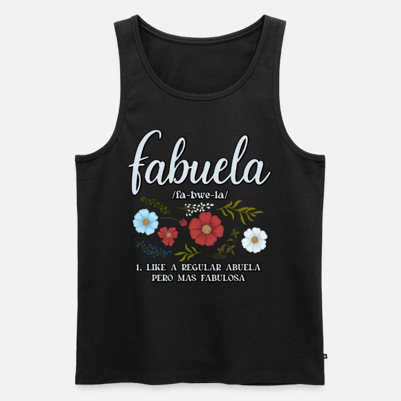 Fabuela - Männer Premium Bio Tank Top - Schwarz