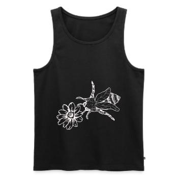 Bee Wasp Bumblebee Beekeeper Nature Conservation Environment Organic - Men's Premium Organic Tank Top - black - Front - AI Model Male 178 light (178cm)