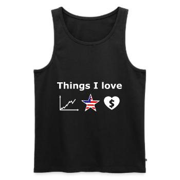 Der Börsen Millionär - Männer Premium Bio Tank Top - Schwarz - Vorne - Michal (187cm)