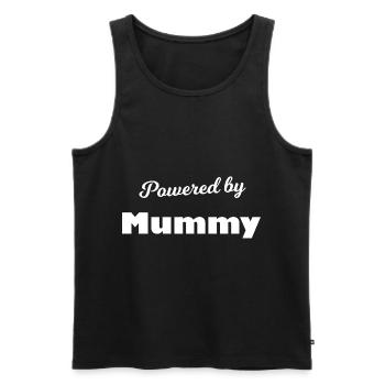 Mom's Favorite - Men's Premium Organic Tank Top - black - Front - AI Model Male 178 light (178cm)