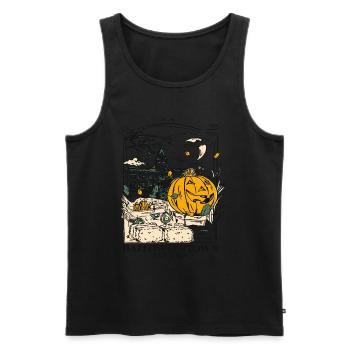 Vintage Halloweentown Merch - Débardeur bio Premium Homme - noir - Devant - AI Model Male 178 light (178cm)