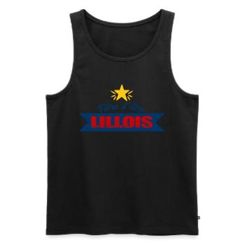 Fier D'être Lillois Cadeau Supporter Lille - Débardeur bio Premium Homme - noir - Devant - Michal (187cm)