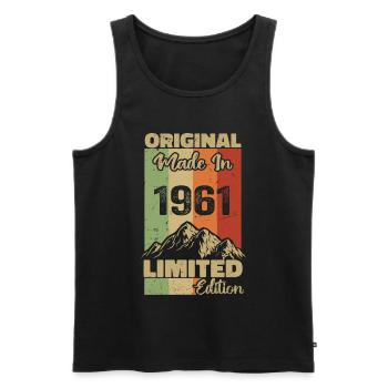 1961 Original - Made in 1961 - Limited Edition - Men's Premium Organic Tank Top - black - Front - Michal (187cm)