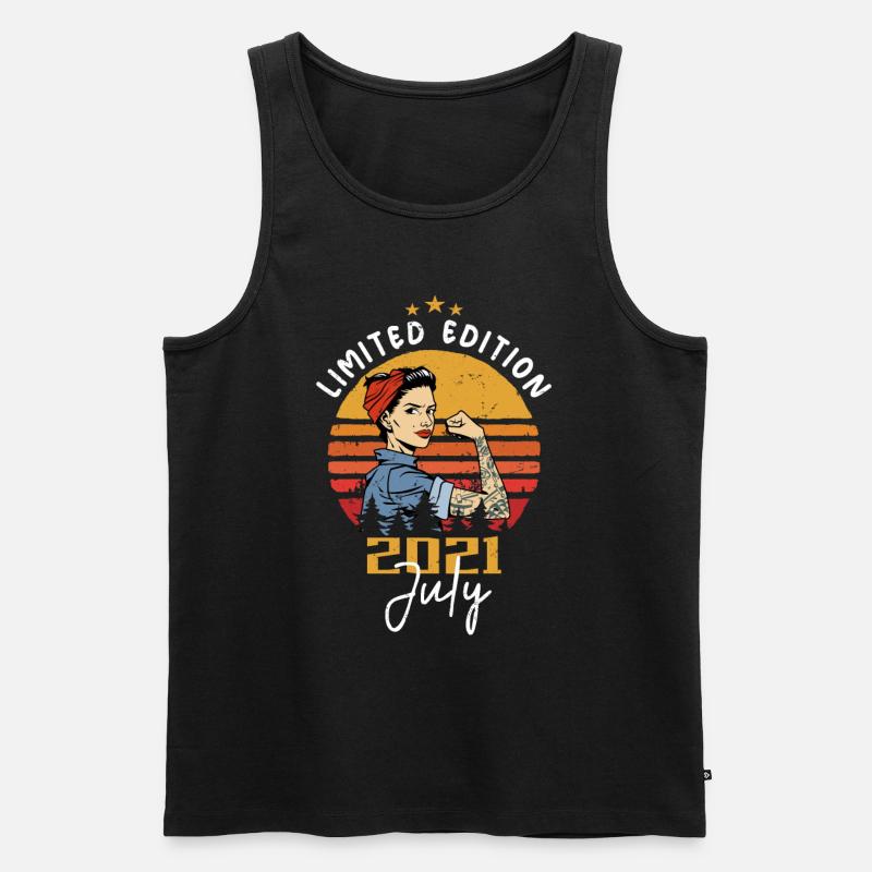 Juli 2021 - Geburtstag im Juli 2021 Geschenk - Männer Premium Bio Tank Top - Schwarz