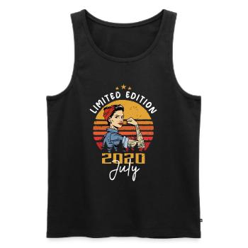 Juli 2020 - Geburtstag im Juli 2020 Geschenk - Männer Premium Bio Tank Top - Schwarz - Vorne - Michal (187cm)