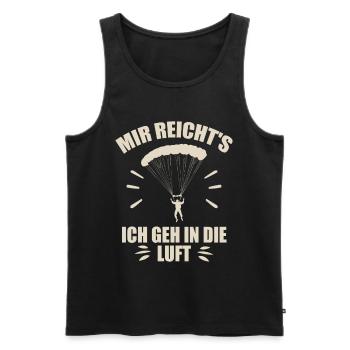 Mir reichts ich geh in die luft - Männer Premium Bio Tank Top - Schwarz - Vorne - AI Model Male 178 light (178cm)