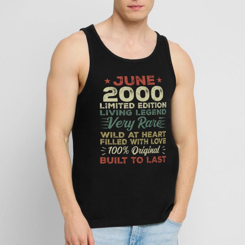 Juni 2000 Geburtstag Juni 2000 Geschenk Juni 2000 Männer Premium Bio Tank Top