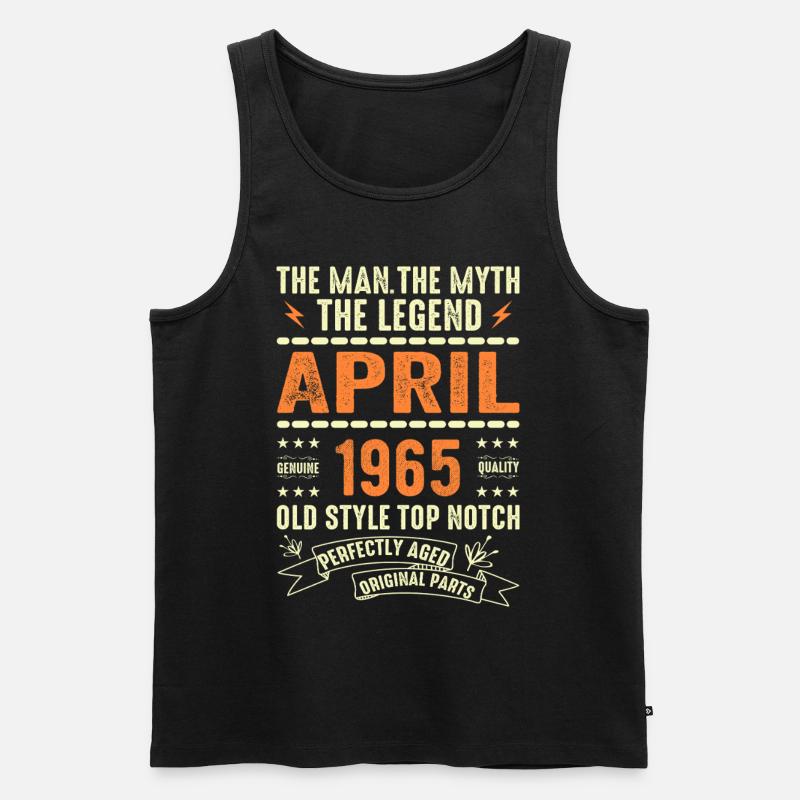 april 1965, APRIL 1965 - Männer Premium Bio Tank Top - Schwarz