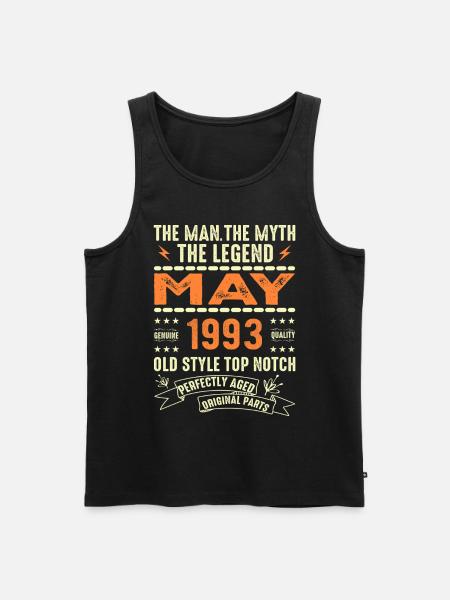 Birthday May 1963 - May 1963 - Men's Premium Organic Tank Top - black