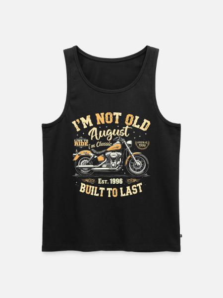 August 1996 August fødselsdag 1996 August 1996 - Herre Premium økologisk tanktop - sort