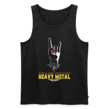 Heavy Metal - Débardeur bio Premium Homme - noir - Devant - Michal (187cm)
