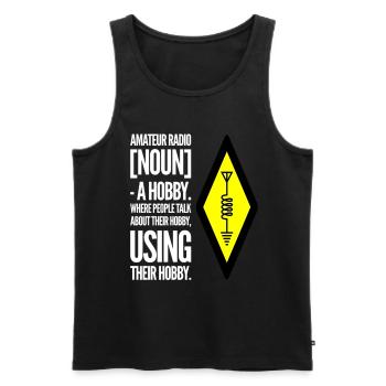 Amateur Radio Hobby - Männer Premium Bio Tank Top - Schwarz - Vorne - AI Model Male 178 light (178cm)