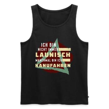 Dreieck Aus Flüssen - Paddeln - Männer Premium Bio Tank Top - Schwarz - Vorne - AI Model Male 178 light (178cm)