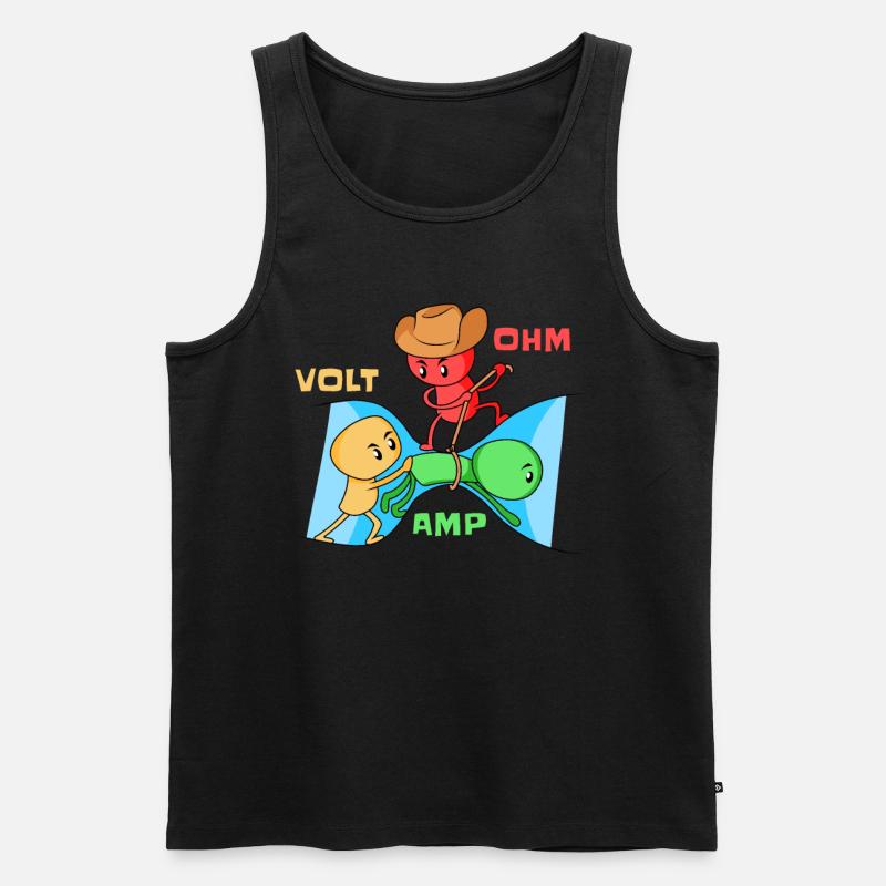 Volt Ohm Amp - Physik - Männer Premium Bio Tank Top - Schwarz