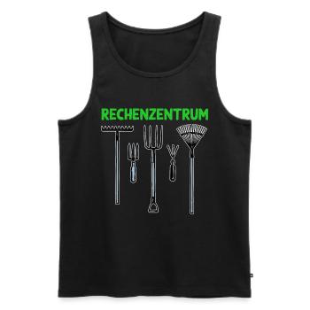 Rechenzentrum Garten Rechen Geschenk Für - Männer Premium Bio Tank Top - Schwarz - Vorne - Michal (187cm)