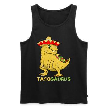 Tacosaurus Cinco de Mayo Fun For Kids Funny Taco D - Débardeur bio Premium Homme - noir - Devant - AI Model Male 178 light (178cm)