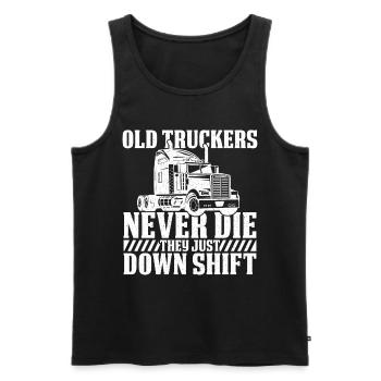 Truck driver Truck driver Truck driver Trucker - Men's Premium Organic Tank Top - black - Front - Michal (187cm)