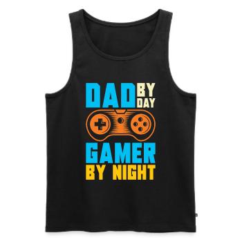Gamer Gaming Jeux vidéo Jeux vidéo - Débardeur bio Premium Homme - noir - Devant - AI Model Male 178 light (178cm)