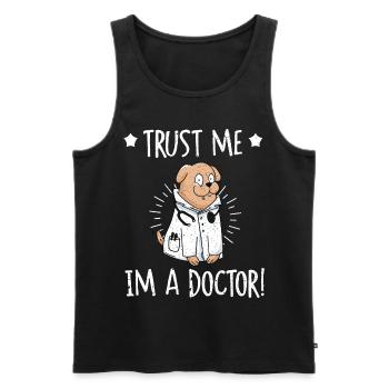 Doctor Doctor Specialist physician - Men's Premium Organic Tank Top - black - Front - Michal (187cm)