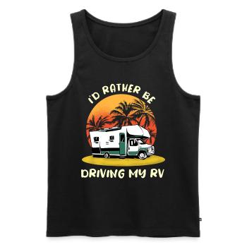 Wohnwagen Wohnmobil Caravan Camper - Männer Premium Bio Tank Top - Schwarz - Vorne - Michal (187cm)