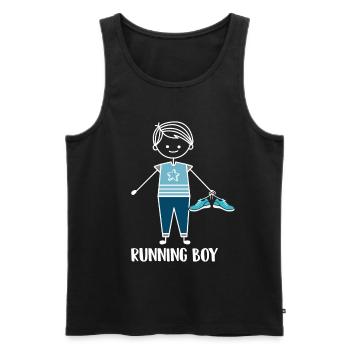 Jogging Running Running Runner Runners - Men's Premium Organic Tank Top - black - Front - Michal (187cm)