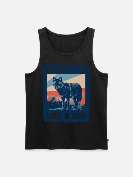 Wolf Werewolf - Men's Premium Organic Tank Top - black