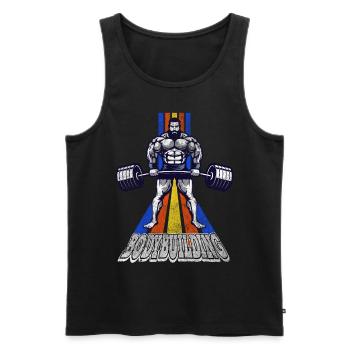 Bodybuilding Bodybuilder Gewichtheben Kraftsport - Männer Premium Bio Tank Top - Schwarz - Vorne - Michal (187cm)
