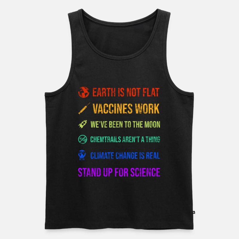 Climate Change Science - Männer Premium Bio Tank Top - Schwarz