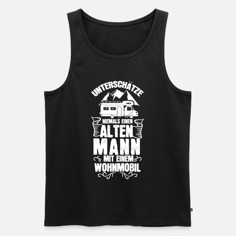 Wohnmobil Mann - Männer Premium Bio Tank Top - Schwarz
