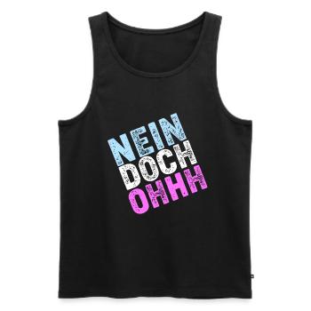 Nein Doch Ohhh Ohh Oh Louis de Funès - Männer Premium Bio Tank Top - Schwarz - Vorne - Michal (187cm)