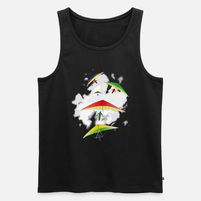 Deltapalne und Versuchsgeschenkt-shirts - Männer Premium Bio Tank Top - Schwarz