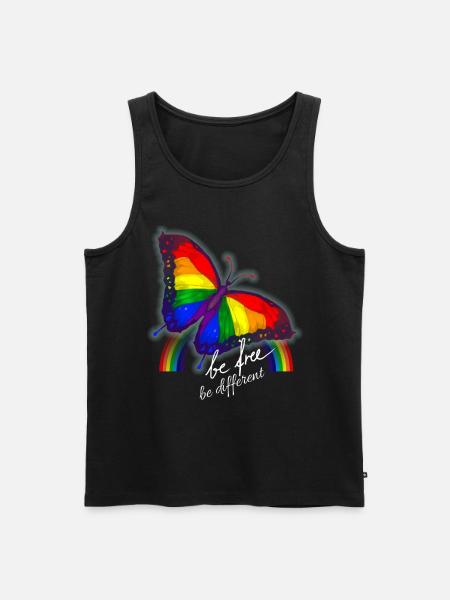 Gay Pride LGBT - Männer Premium Bio Tank Top - Schwarz