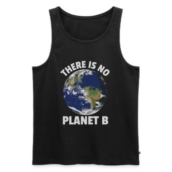 There Is No Planet B Jour De la Terre 2022 - Débardeur bio Premium Homme - noir - Devant - Michal (187cm)