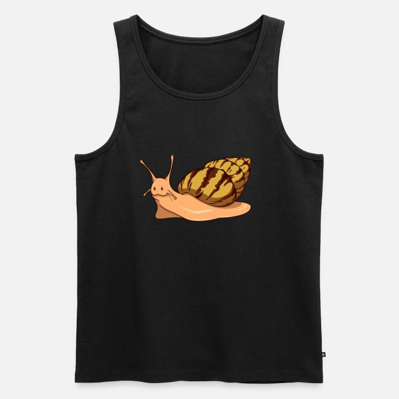 Comic Agate Snails - Snails - Men's Premium Organic Tank Top - black