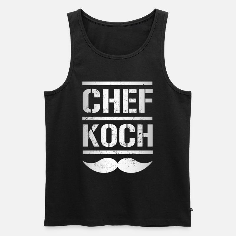 Chefkoch - Männer Premium Bio Tank Top - Schwarz