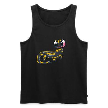 Kawaii Fire Salamander - Men's Premium Organic Tank Top - black - Front - Michal (187cm)