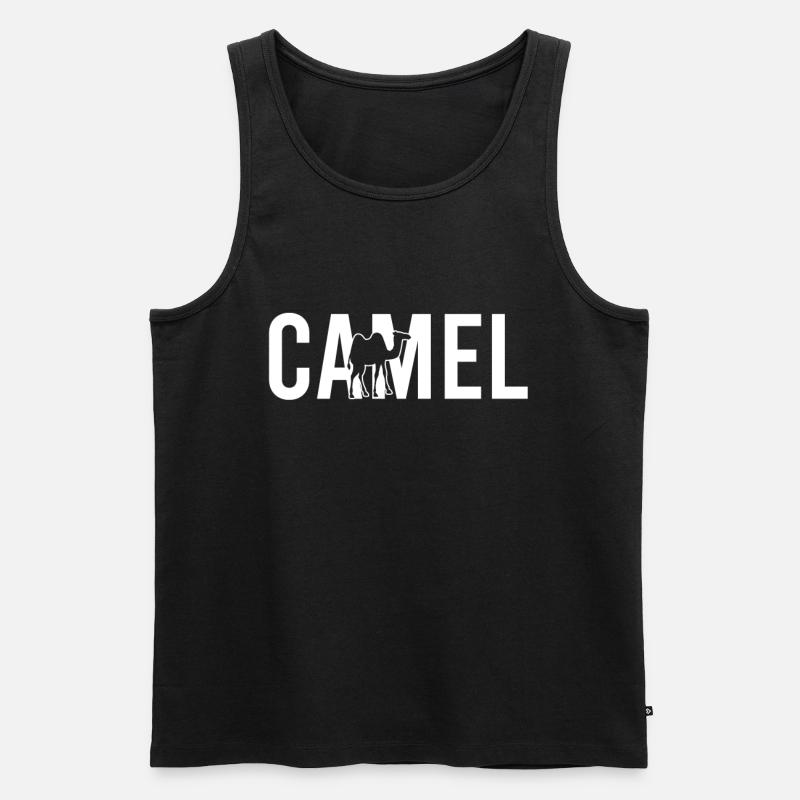 Kamel camel - Männer Premium Bio Tank Top - Schwarz