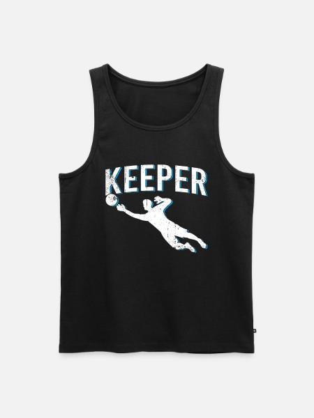 Torwart Keeper - Männer Premium Bio Tank Top - Schwarz