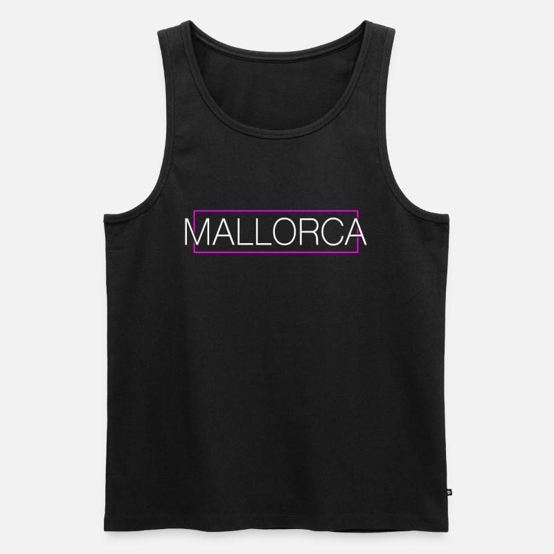 Mallorca - Männer Premium Bio Tank Top - Schwarz