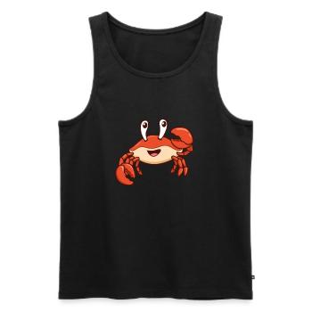 Kawaii Krebs - Männer Premium Bio Tank Top - Schwarz - Vorne - AI Model Male 178 light (178cm)