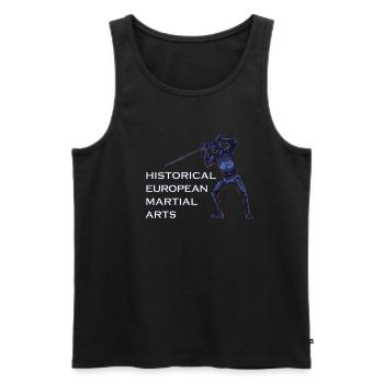 Schwertkämpfer - HEMA - Männer Premium Bio Tank Top - Schwarz - Vorne - AI Model Male 178 light (178cm)