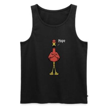 Flamingo Naysayer - Nope - Débardeur bio Premium Homme - noir - Devant - Michal (187cm)