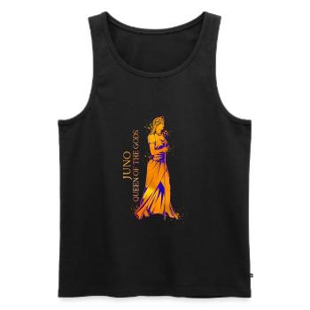 Queen of the Gods - Juno - Men's Premium Organic Tank Top - black - Front - AI Model Male 178 light (178cm)