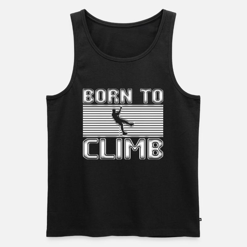 Klettern - Männer Premium Bio Tank Top - Schwarz