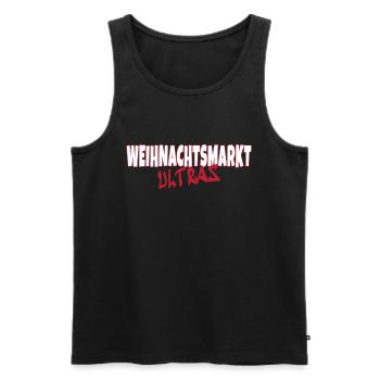 Weihnachtsmarkt Ultras Ugly Christmas Xmas Idee - Männer Premium Bio Tank Top - Schwarz - Vorne - Michal (187cm)