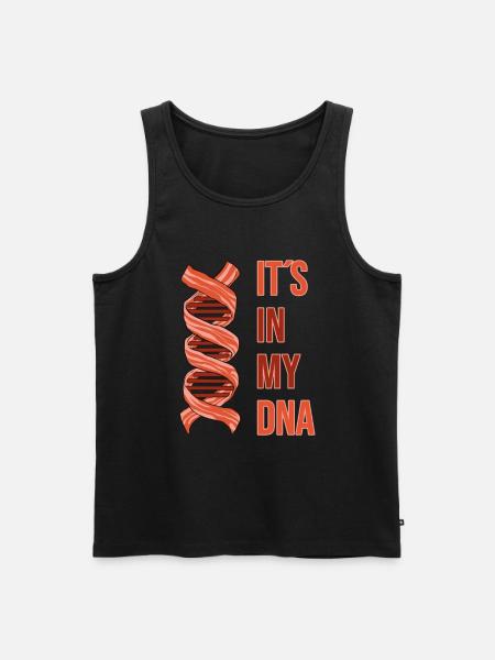 È NEL MIO DNA Prosciutto Pancetta Pancetta - Canottiera ecologica premium da uomo - nero
