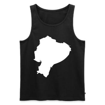 Ecuador Landkarte Flagge - Männer Premium Bio Tank Top - Schwarz - Vorne - Michal (187cm)