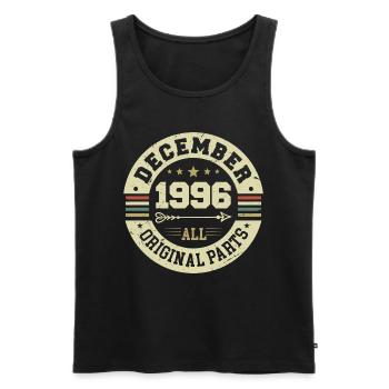 Légendes Anniversaire Décembre 1996 Naissance Cadeau - Débardeur bio Premium Homme - noir - Devant - Michal (187cm)