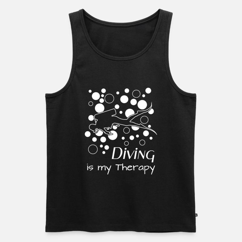 Tauchen - Männer Premium Bio Tank Top - Schwarz