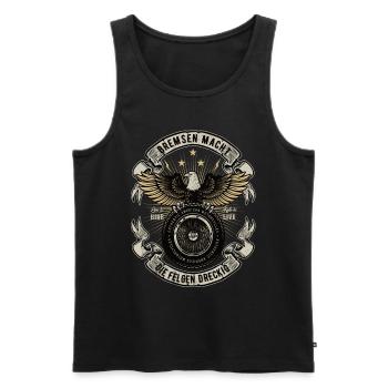 Bremsen macht die Felgen Dreckig Motorrad Biker - Männer Premium Bio Tank Top - Schwarz - Vorne - AI Model Male 178 light (178cm)